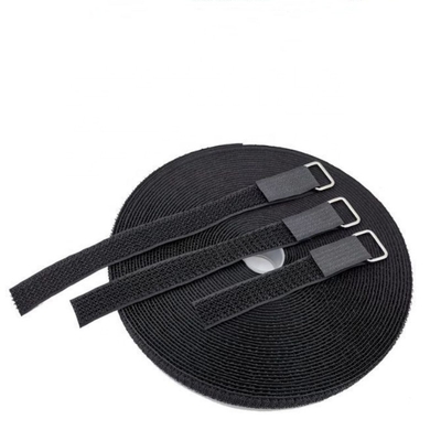Free cut length and width Long Hook and Loop Cable Straps with Buckles, Adjustable same side Hook and Loop nylon Tie Down Straps