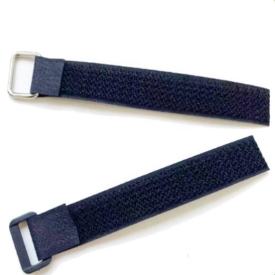 Free cut length and width Long Hook and Loop Cable Straps with Buckles, Adjustable same side Hook and Loop nylon Tie Down Straps