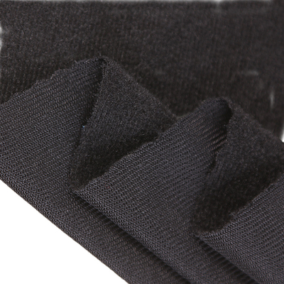 Breathable and soft extra thin Loop fabric wide Hook and Loop tape in black and white color