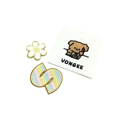 custom  Sew-on Embroider Label for clothes Hat or Bag