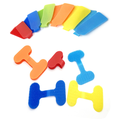 custom size shape self adhesive hook and loop on same side self sticking nylon fastener tape circle loop