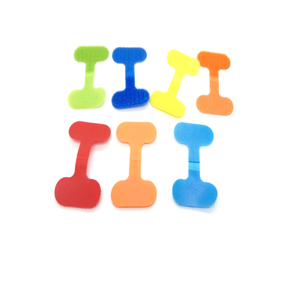 custom size shape self adhesive hook and loop on same side self sticking nylon fastener tape circle loop