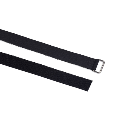 custom LOGO nylon hook and loop mixed on same side straps with metal buckle