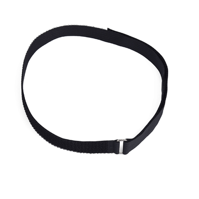 custom LOGO nylon hook and loop mixed on same side straps with metal buckle