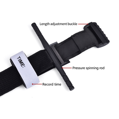 Custom Logo Low moq Cheap Price Hook and Loop nylon Garrot Emergency Tourniquet 38*950mm For stop bleeding