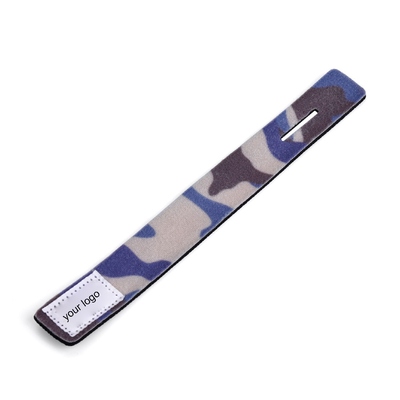 High quality Stretchable Custom Logo Neoprene Hook and Loop Fishing Rod Holder Strap for Carrying multiple rods