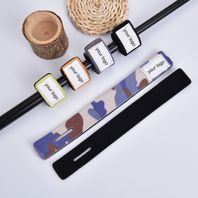 High quality Stretchable Custom Logo Neoprene Hook and Loop Fishing Rod Holder Strap for Carrying multiple rods