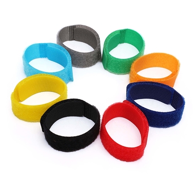 nylon adjustable hook and loop cable tie die cut any shape hook and loop strap for wires, plant and pet accessories