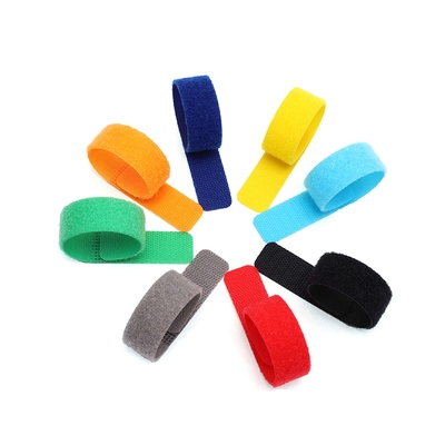 nylon adjustable hook and loop cable tie die cut any shape hook and loop strap for wires, plant and pet accessories