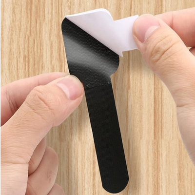 Black and white Custom part adhesive hook and loop strip wire ties Mount cable tie