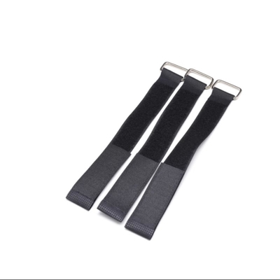 China factory Heavy duty nylon hook and loop metal buckle cinch strap with custom Logo