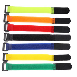 China factory Heavy duty nylon hook and loop metal buckle cinch strap with custom Logo