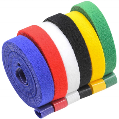 Self grip 1&quot;  Back to back double side hook and loop roll cable ties