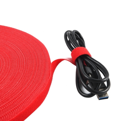 Self grip 1&quot;  Back to back double side hook and loop roll cable ties