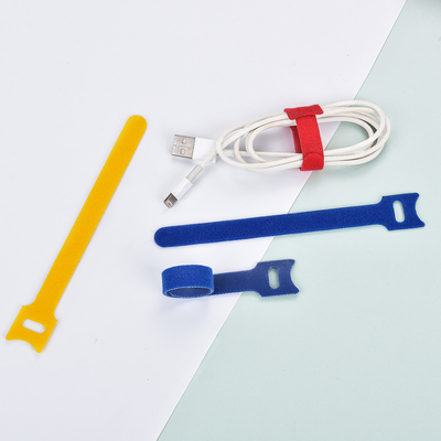 Durable binding hook loop tape tie Fastening Cable Management Straps Hook Loop Cord Organizer Wire Ties