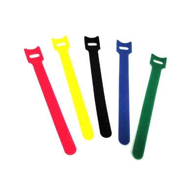 reusable  back to back cable ties Self locking Custom shape adjustable hook and loop Fastener Tape