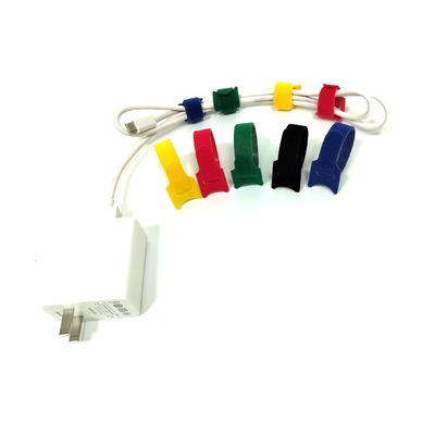 reusable  back to back cable ties Self locking Custom shape adjustable hook and loop Fastener Tape