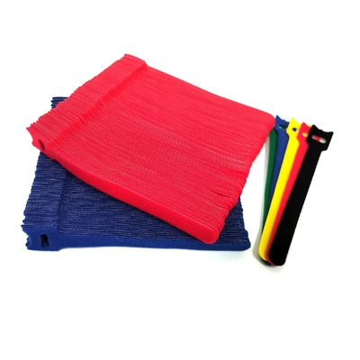 reusable  back to back cable ties Self locking Custom shape adjustable hook and loop Fastener Tape