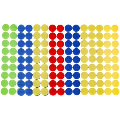 Stick-On Hook &amp; Loop Dots Hook and Loop sheet Custom color Mounting squares and adhesive dots for General Purpose