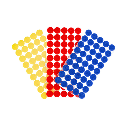 Stick-On Hook &amp; Loop Dots Hook and Loop sheet Custom color Mounting squares and adhesive dots for General Purpose