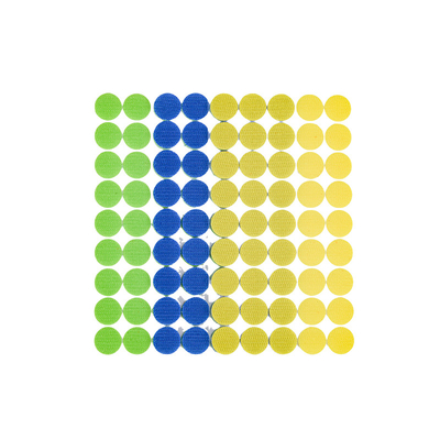 Stick-On Hook &amp; Loop Dots Hook and Loop sheet Custom color Mounting squares and adhesive dots for General Purpose