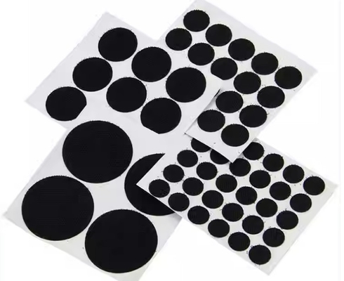 Stick-On Hook &amp; Loop Dots Hook and Loop sheet Custom color Mounting squares and adhesive dots for General Purpose