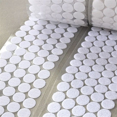 Manufacturer supply Custom Sticky back no sew  Hook and Loop dots glued coins rounds square or circles in different size