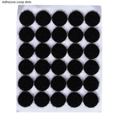 Manufacturer supply Custom Sticky back no sew  Hook and Loop dots glued coins rounds square or circles in different size