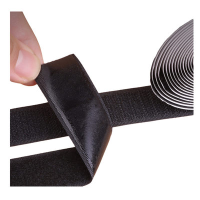 Peel and Stick Industrial PSA glue Hook and loop tapes nylon in white and black color