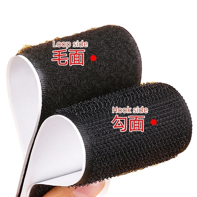 Peel and Stick Industrial PSA glue Hook and loop tapes nylon in white and black color