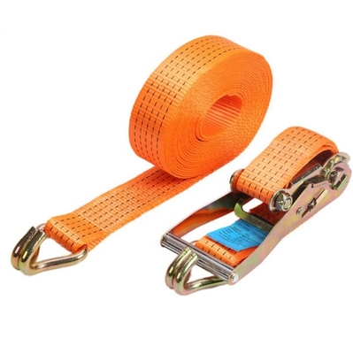 Strong Binding Durable 2 Inches 50 mm width Ratchet Tie Downs Strap  3T 5T 8T 10T  Load tighter Cargo Belt with Metal J hook