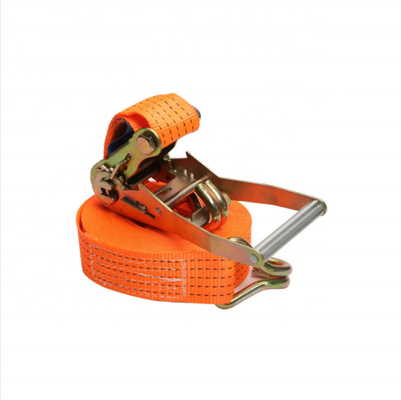 Strong Binding Durable 2 Inches 50 mm width Ratchet Tie Downs Strap  3T 5T 8T 10T  Load tighter Cargo Belt with Metal J hook