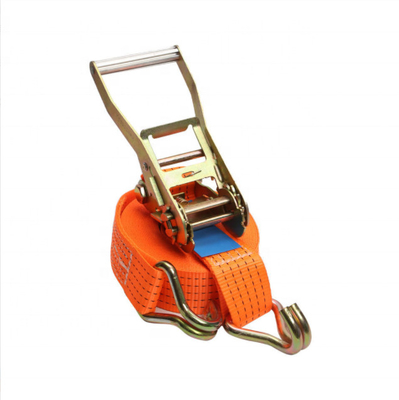 Strong Binding Durable 2 Inches 50 mm width Ratchet Tie Downs Strap  3T 5T 8T 10T  Load tighter Cargo Belt with Metal J hook