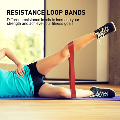 Workout Simplify Stretching Loop Exercise Strap Yoga Training Fitness Rubber Resistance Bands