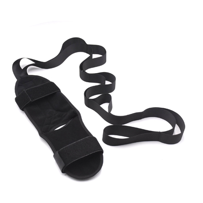 Custom Stretch Nylon Webbing Exercise Stretching Belt Yoga Stretch Strap With foot bootie