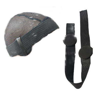 Hot Selling Custom Logo Black Lace Melt Belt Band Hair Edge Elastic Band For Wigs With Protection Ear Covers Muffs Pads