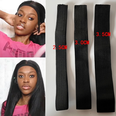 best selling  Custom Elastic Band for wigs with hook and loop