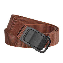 Dansky Automatic Metal Buckle Belt Nylon Webbing Men Waist Outdoor Waist Belt Tactical Belt for Men