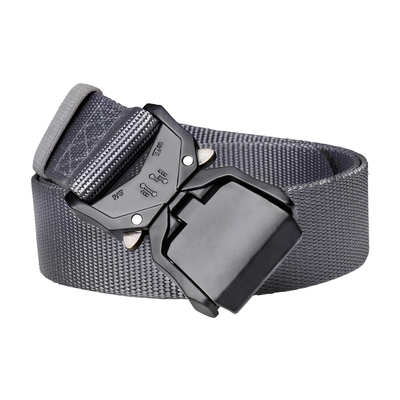 Heavy Duty Nylon Webbing Tactical belt with flip Quick Release Buckle