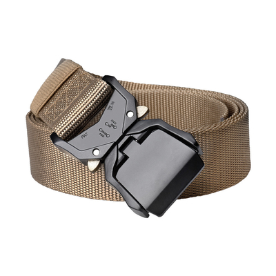 Heavy Duty Nylon Webbing Tactical belt with flip Quick Release Buckle