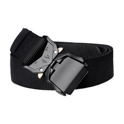 Heavy Duty Nylon Webbing Tactical belt with flip Quick Release Buckle