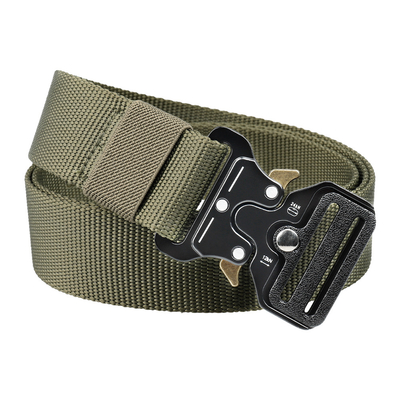 Hot selling 3.8CM Width Tactical belt zinc alloy buckle belt Men's Belt with Quick Release Buckle