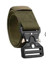 Hot selling 3.8CM Width Tactical belt zinc alloy buckle belt Men's Belt with Quick Release Buckle
