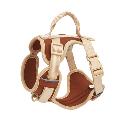 Dansky Comfortable Dog Harness Hot-Selling Breathable Vest Durable Nylon Polyester Solid Western Style for Chest Back Support