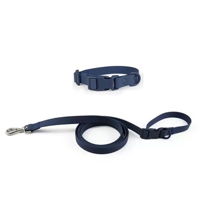 Dansky Wholesale Adjustable PVC Silicone Dog Collar and Leash Quick Release Feature Durable Waterproof Simple Style