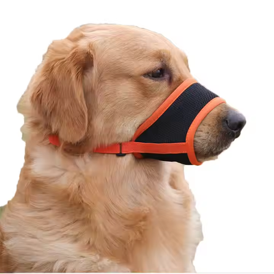 Dansky Dog Muzzle Mesh Soft Muzzle for Dog Biting Training Outdoor Anti-bite Pet Muzzle air Mesh ,allows Panting and Drinkinge air Mesh ,allows Panting and Drinking
