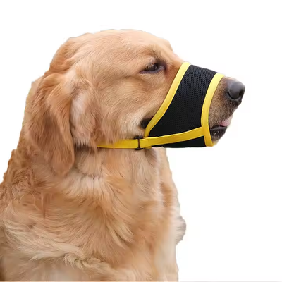 Dansky Dog Muzzle Mesh Soft Muzzle for Dog Biting Training Outdoor Anti-bite Pet Muzzle air Mesh ,allows Panting and Drinkinge air Mesh ,allows Panting and Drinking