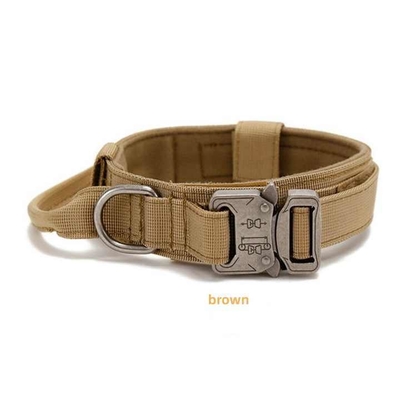 Dansky Adjustment Soft Neoprene Built-in Control Handle for Emergency Situations with Metal Buckle Quick Release Dog Collar