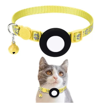 Dansky Personalized Airtag Protective Cover for Small Training Dogs and Cats Reflective Nylon Pets Collar