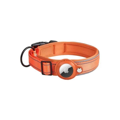 Dansky Custom logo Neoprene Small Large Dogs Airtag Dog Collar with Airtag Holder Waterproof Case Reflective Dog Collar